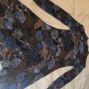 H&M high neck, Long sleeve flower patterned dress!